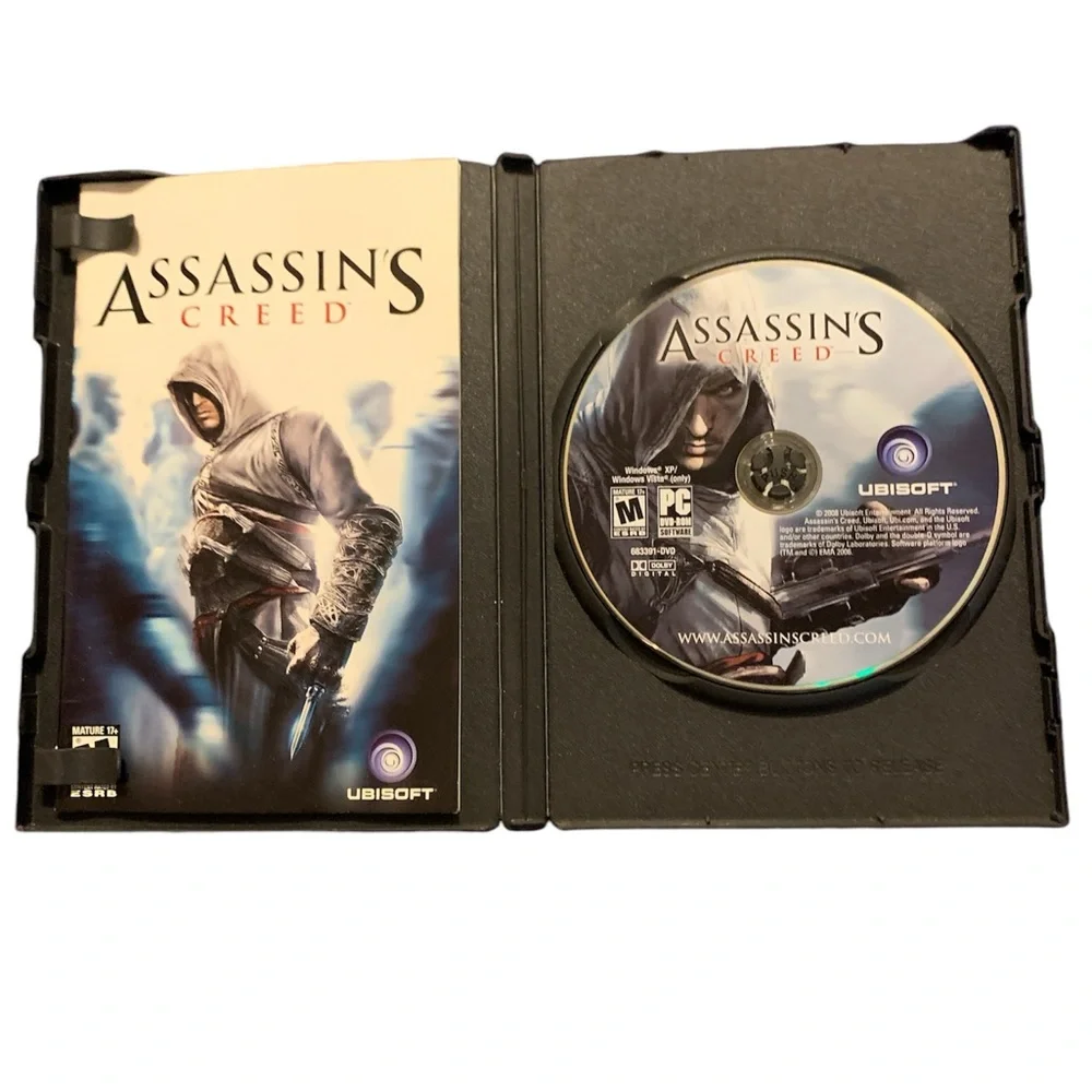 Vintage Assassin’s Creed PC DVD 2008 mature audience of 17+